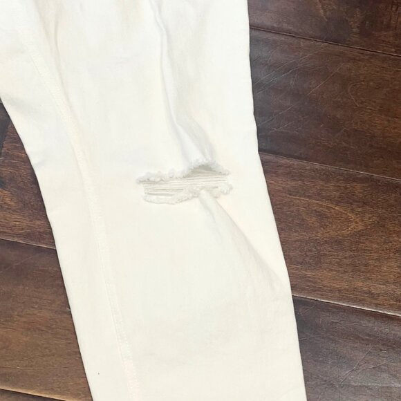 HUE White Distressed Jeggings Denim Leggings XL - Picture 2 of 10